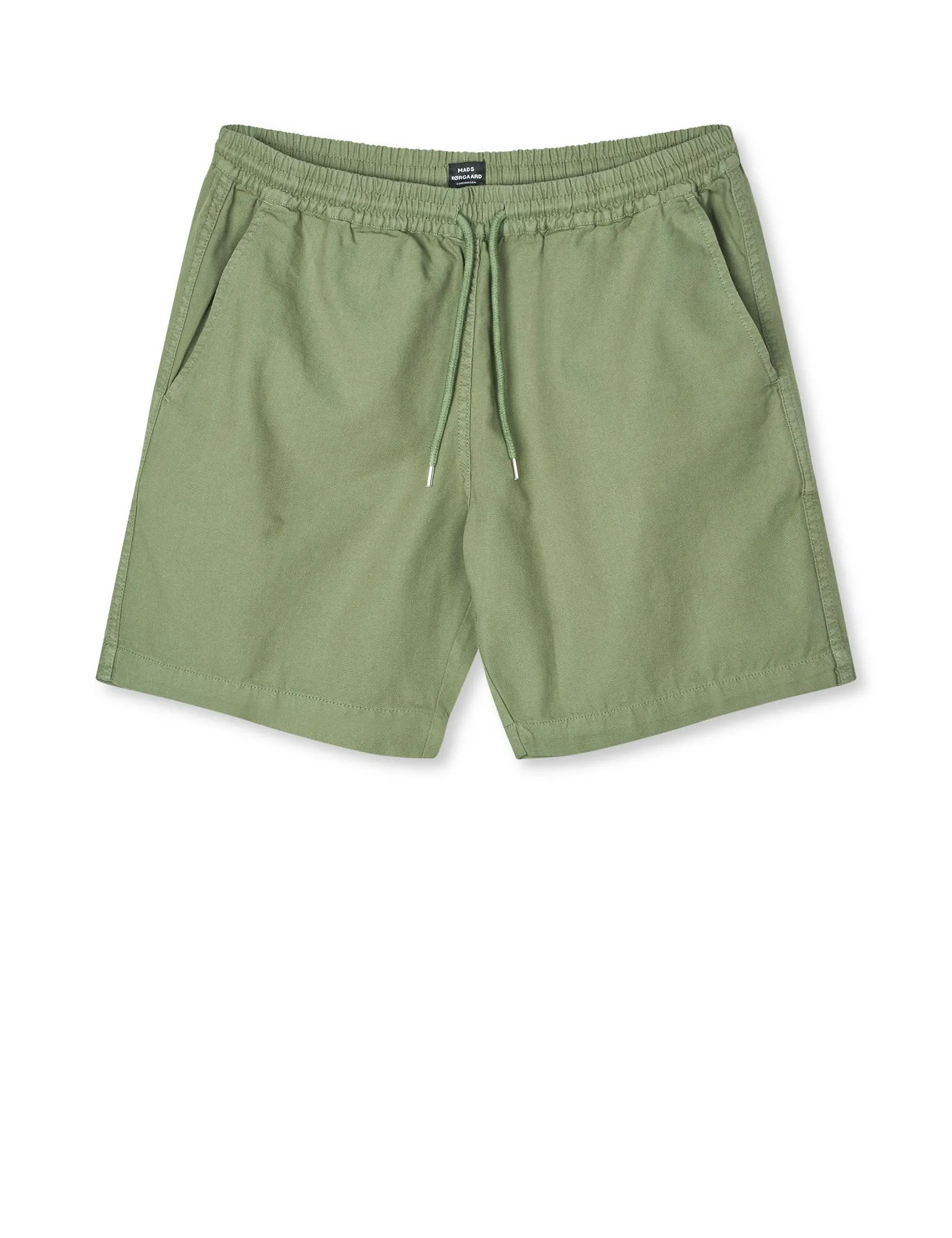 Dyed Canvas Beach Shorts, Oil Green sold by Mads Norgaard