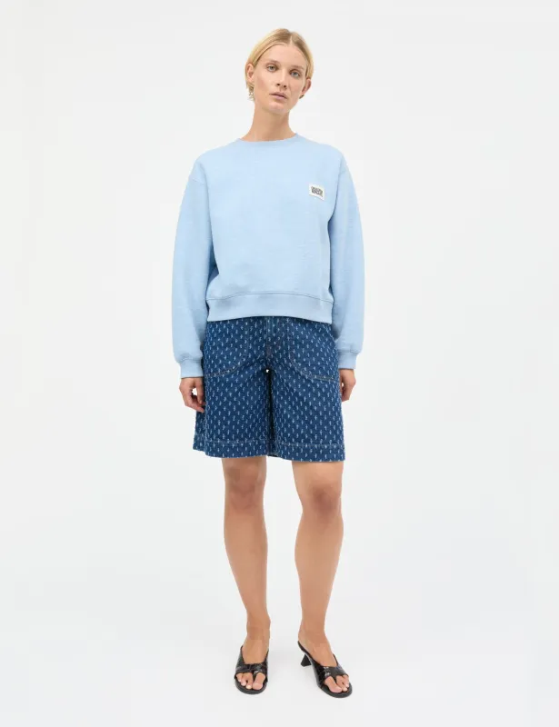 Standard Taylor Sweatshirt, Light Blue Melange made by Mads Norgaard