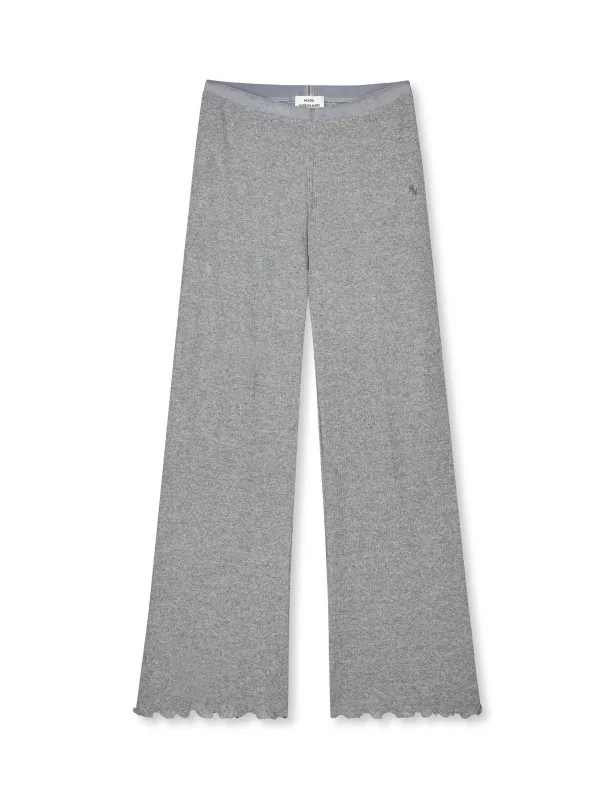 Point Wool Hedwig Pants, Grey Melange made by Mads Norgaard