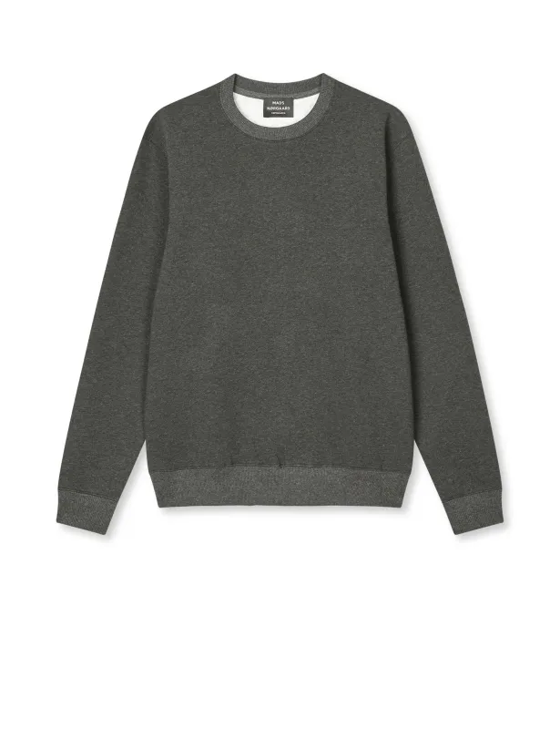 Heavy Sweat Crew Logo Sweat INS, Charcoal Melange made by Mads Norgaard