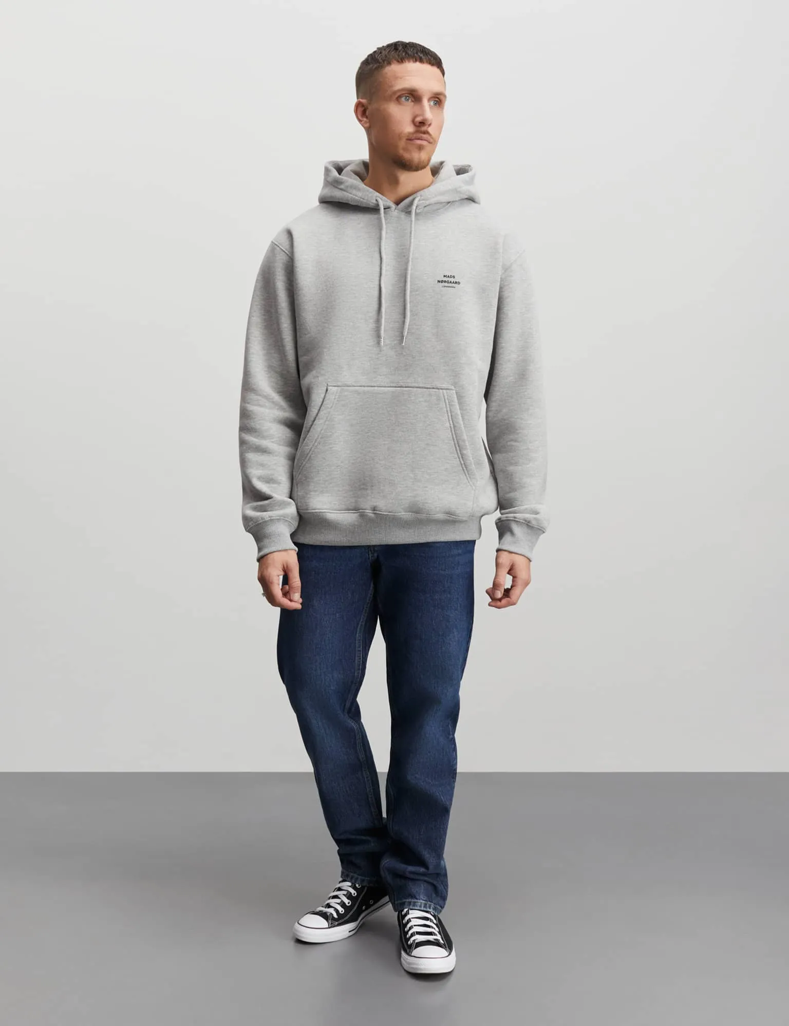 Standard Hoodie Logo Sweat, Grey Melange sold by Mads Norgaard product image thumbnail 2