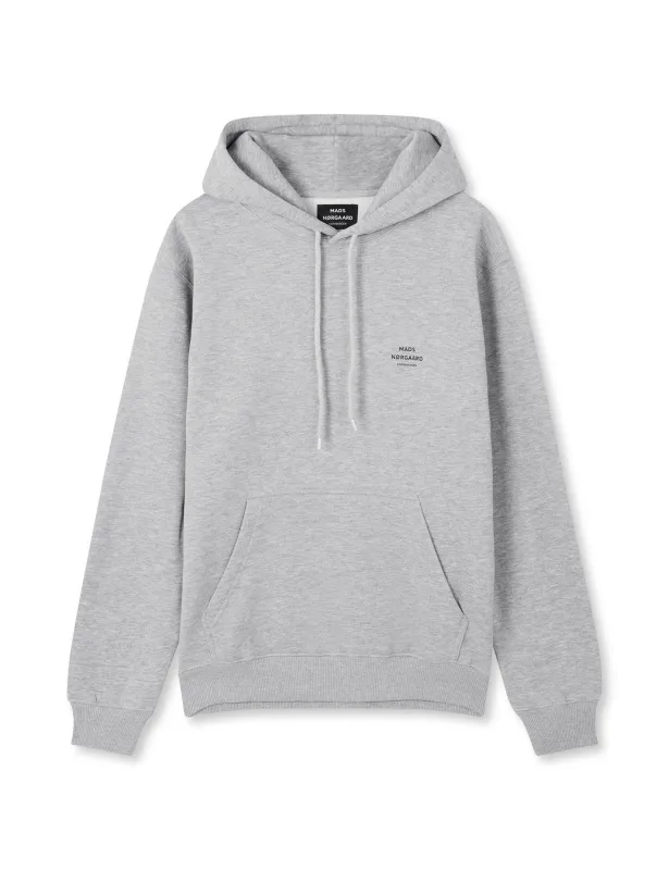 Standard Hoodie Logo Sweat, Grey Melange made by Mads Norgaard