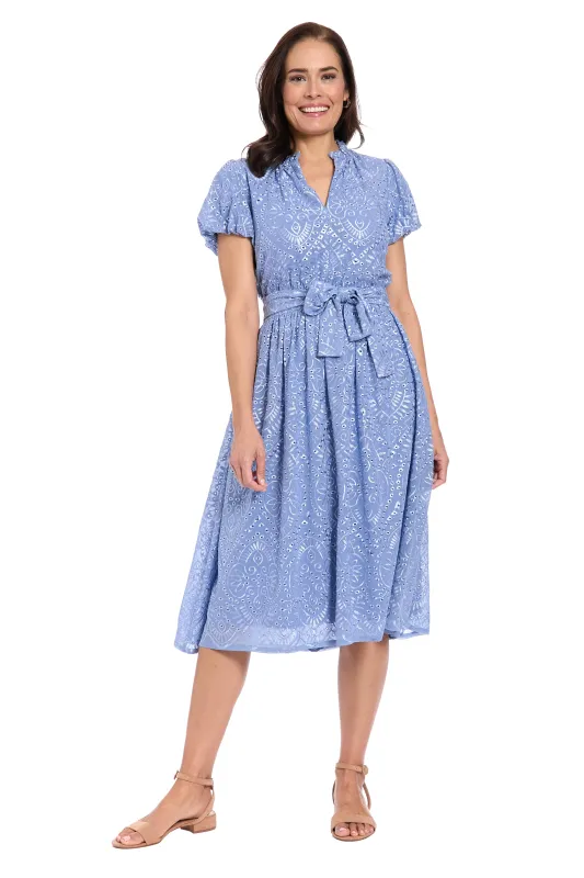 Blair Midi in Medallion Eyelet Embroidery sold by Maggy London