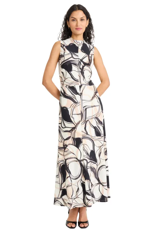 Terry Mock Neck in Daydream Drawing sold by Maggy London