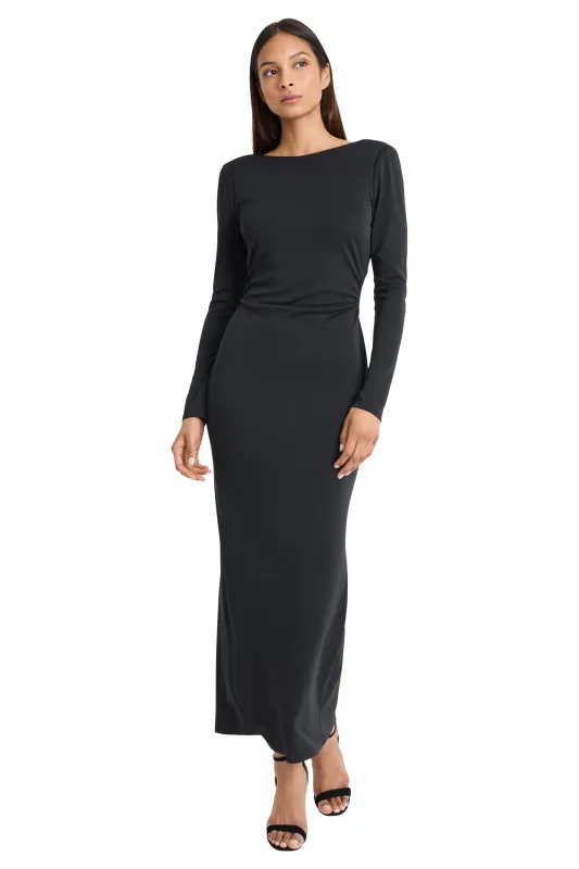 Yuri Open Back Long Sleeve Maxi Dress sold by Maggy London