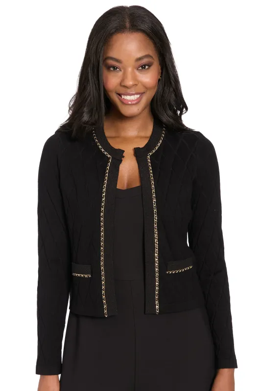 Earl Diamond Sweater Cardigan sold by Maggy London