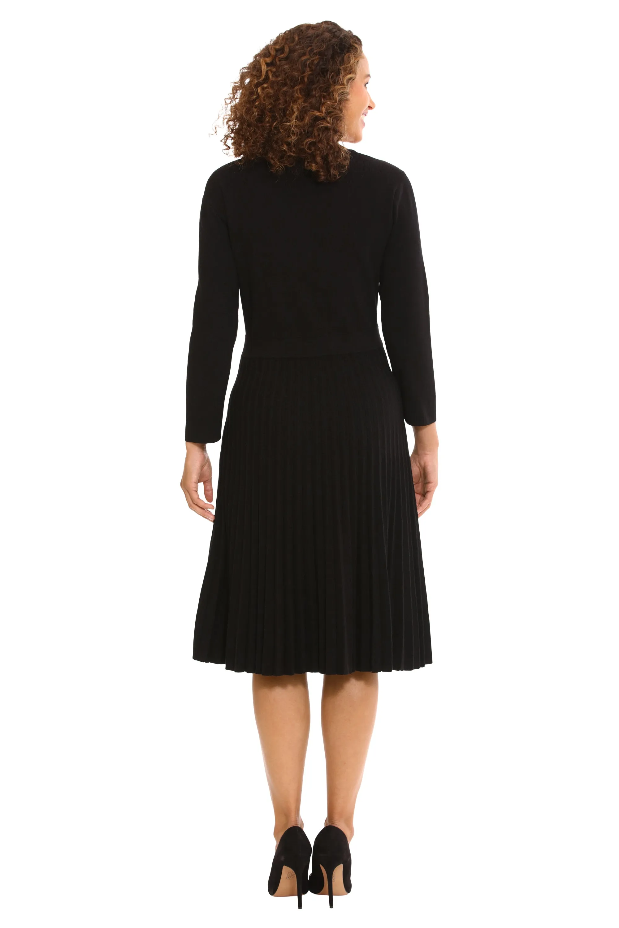 Ulani Side Tab Pleated Sweater Dress sold by Maggy London product image thumbnail 5