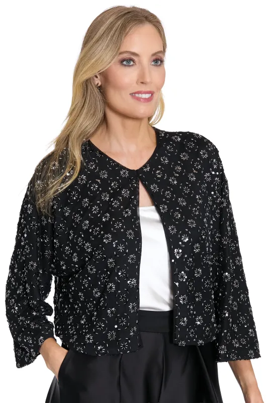 Murray Embellished Mesh Topper Blazer made by Muse