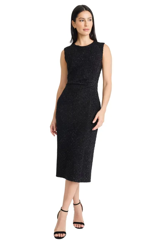 Romy A-Line Metallic Thread Midi sold by Maggy London