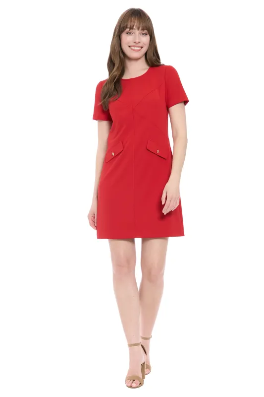 Blare Short Sleeve Mini Dress made by London Times