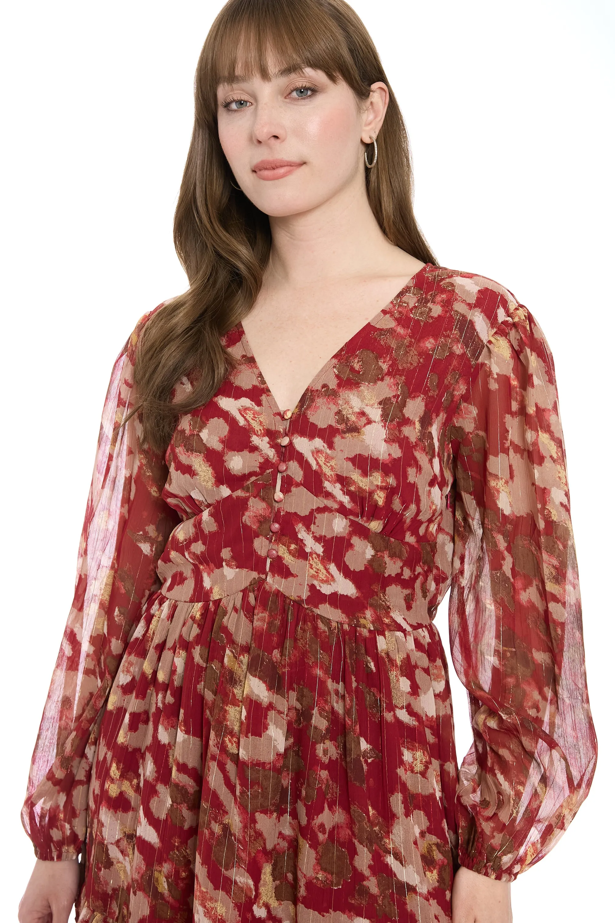 Stevie Smocked Flounce Mini Dress sold by Maggy London product image thumbnail 3