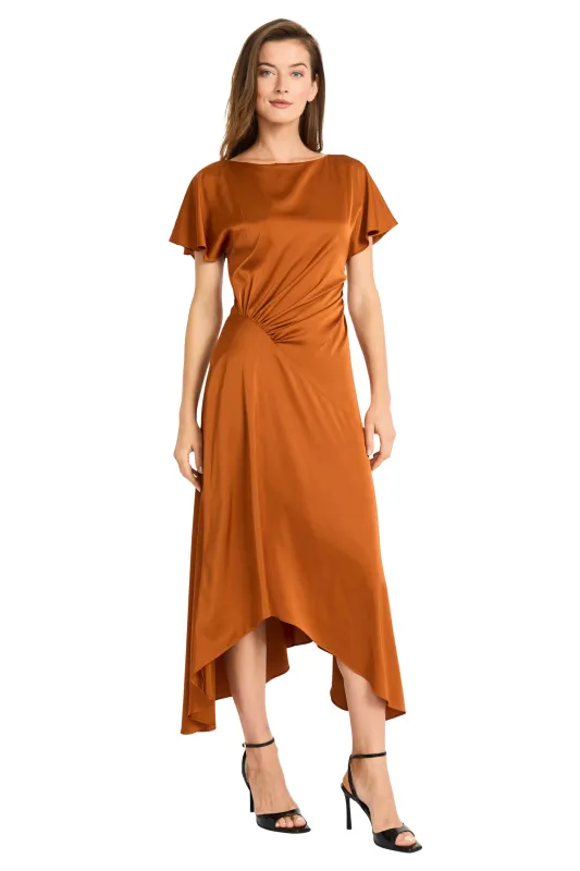 Betty Flutter Sleeve Charmeuse Dress sold by Maggy London