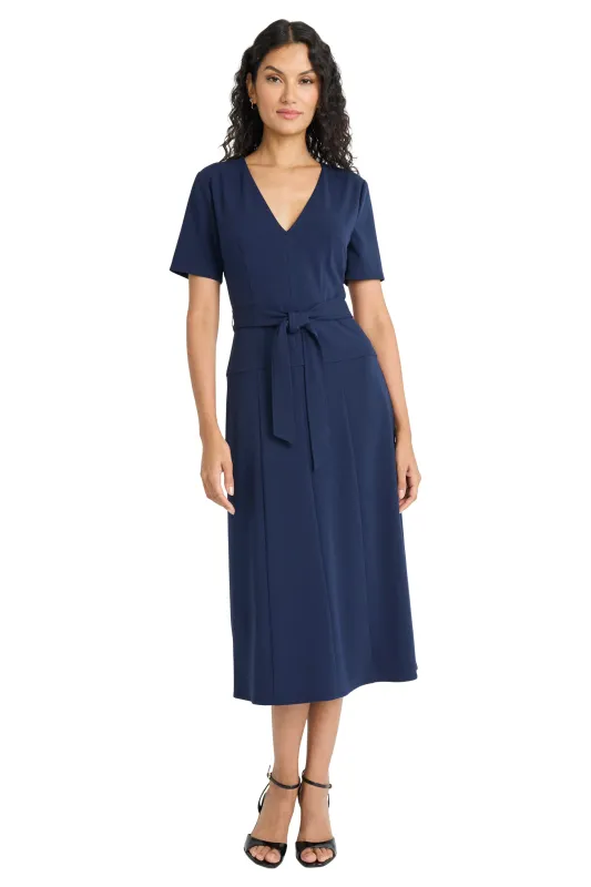 Rhoda Midi Fit & Flare Sweater Dress sold by Maggy London