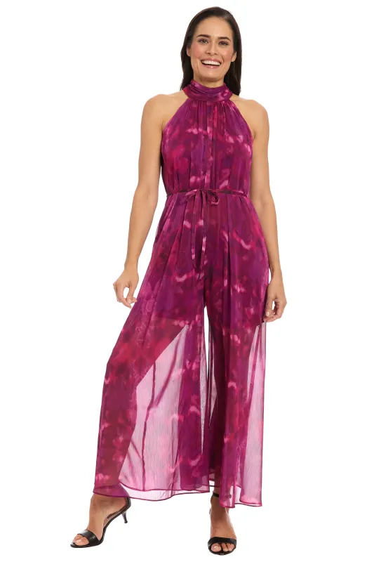 Godiva Jumpsuit in Aura Watercolor - FINAL SALE made by London Times