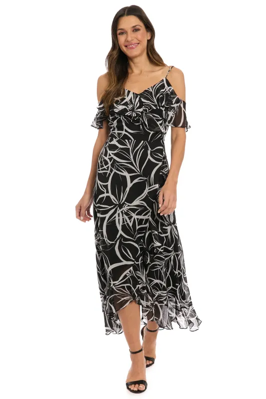 Goldie in Floral Scribble sold by Maggy London