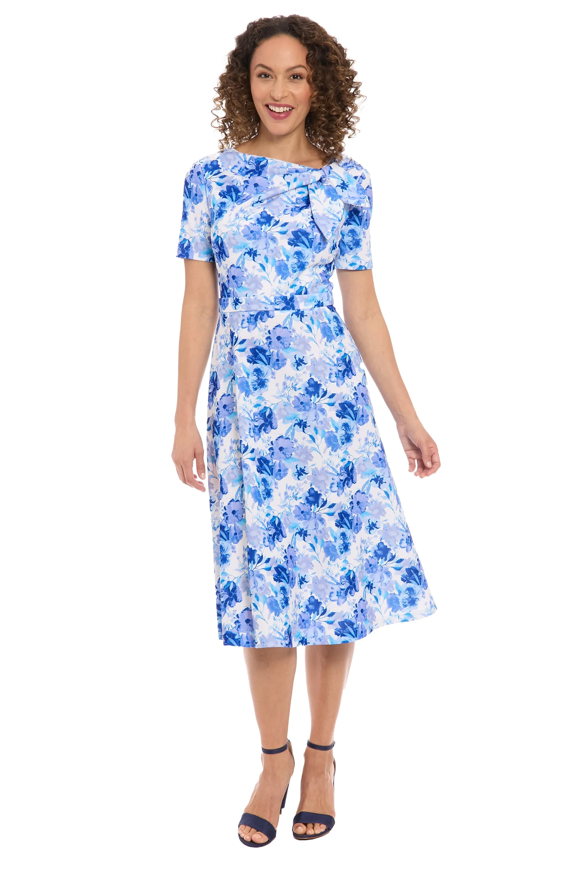 Colleen in Watercolor Bouquet - FINAL SALE sold by Maggy London