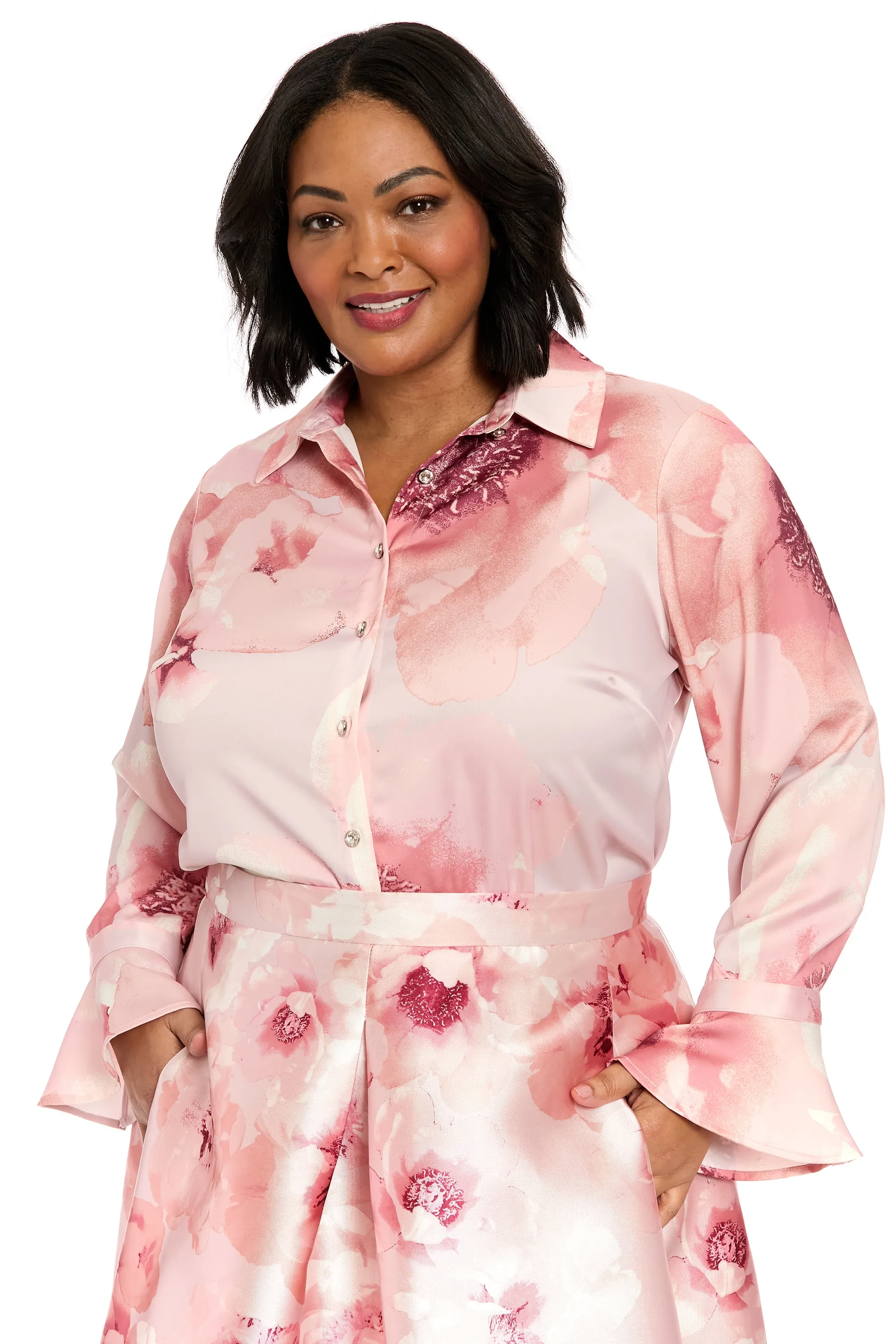 Delancey Button Front Blouse sold by Maggy London product image thumbnail 5