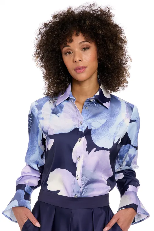 Delancey Button Front Blouse made by Muse