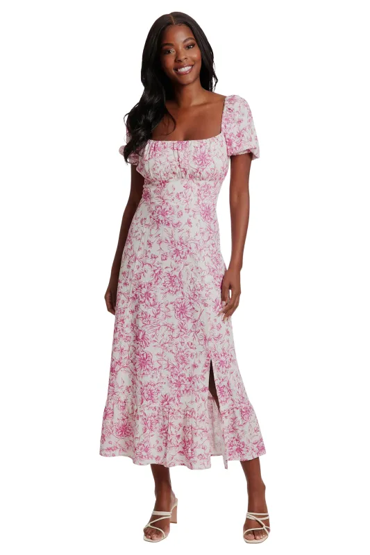 Kristin Midi in Floral Toile made by London Times