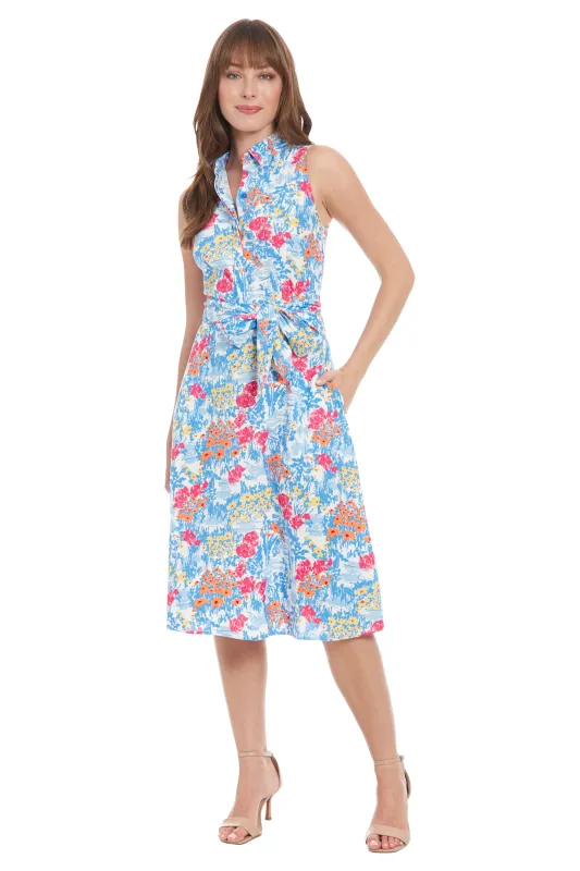 Manuela Shirtdress: in Artistic Floral sold by Maggy London