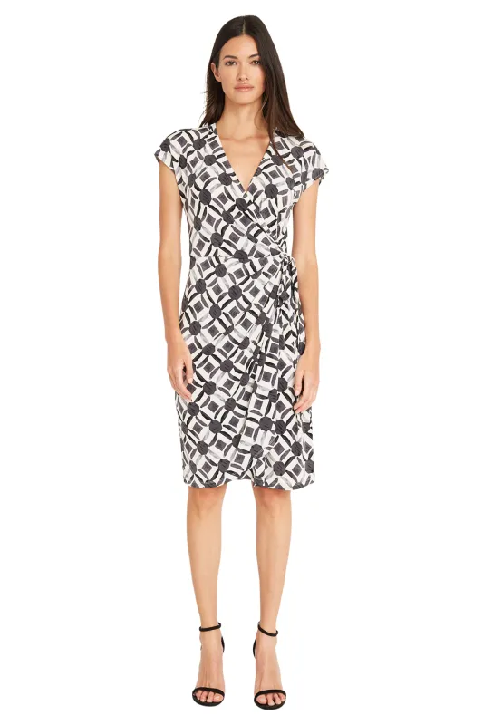 Amiri Knee-Length Wrap Dress - FINAL SALE made by Maggy London