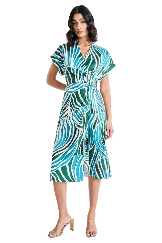 Solena Dolman Cap Sleeve Midi sold by Maggy London