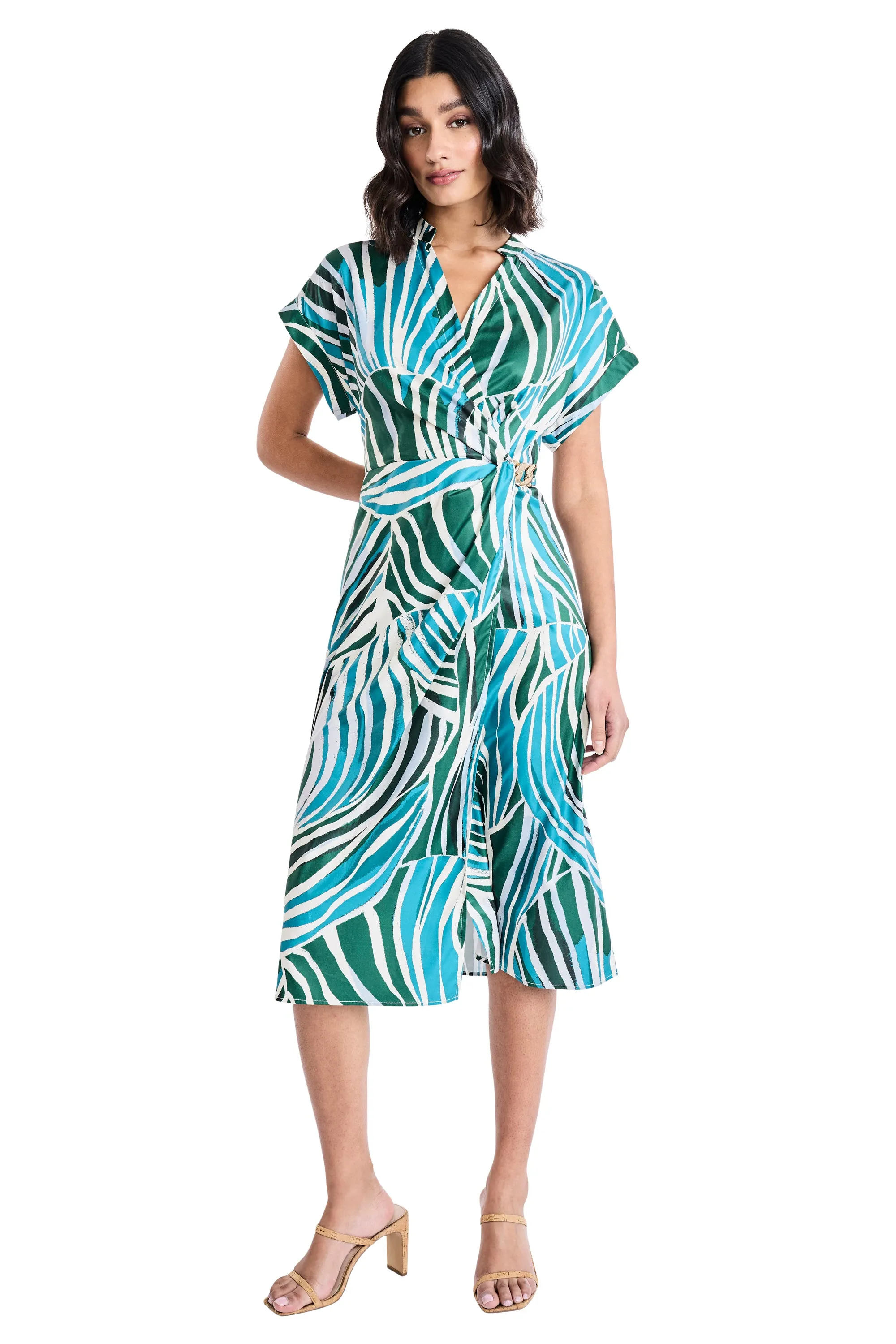 Solena Dolman Cap Sleeve Midi sold by Maggy London