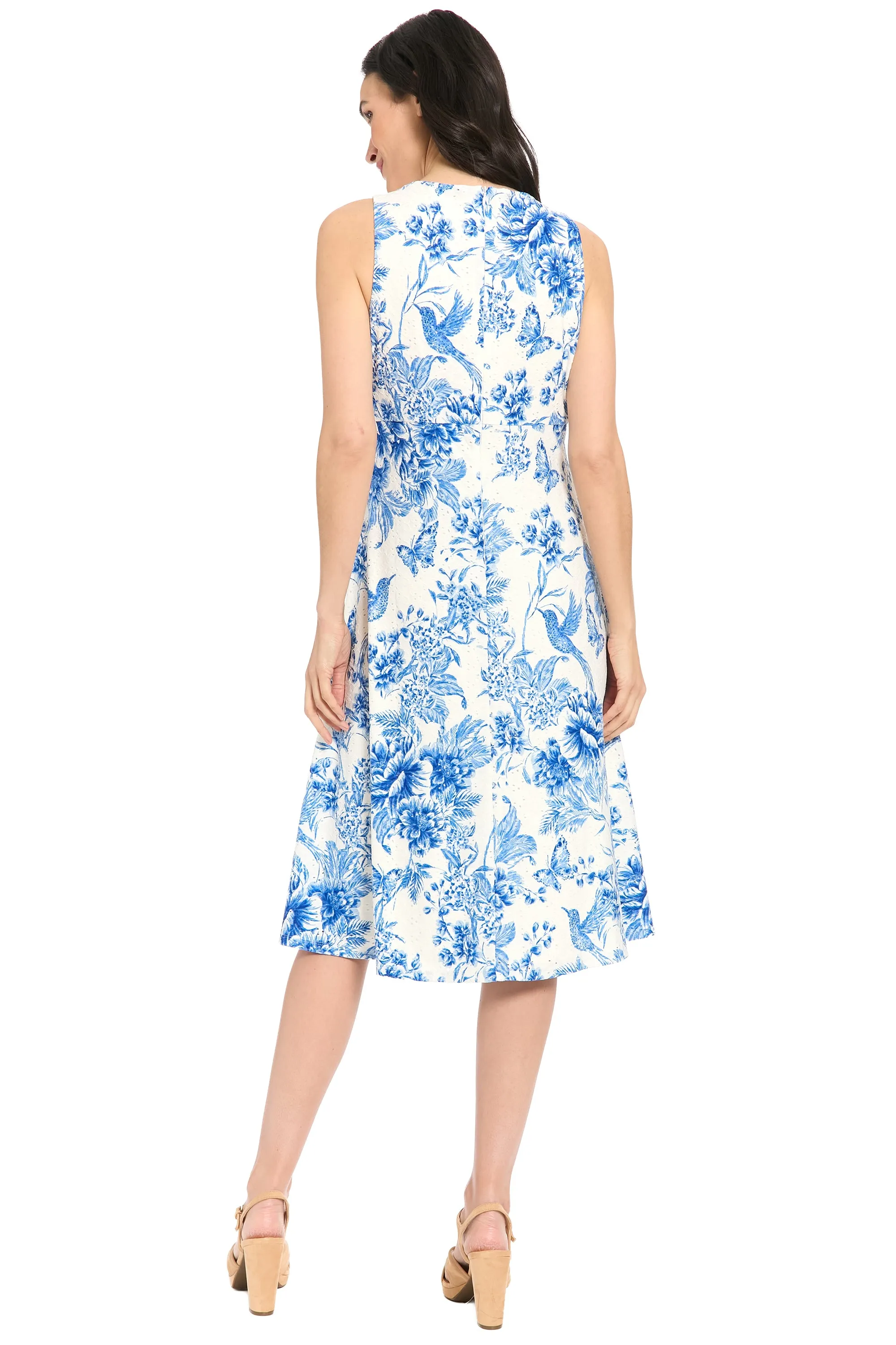 Jordyn Keyhole Midi in Nature's Eyelet sold by Maggy London product image thumbnail 5