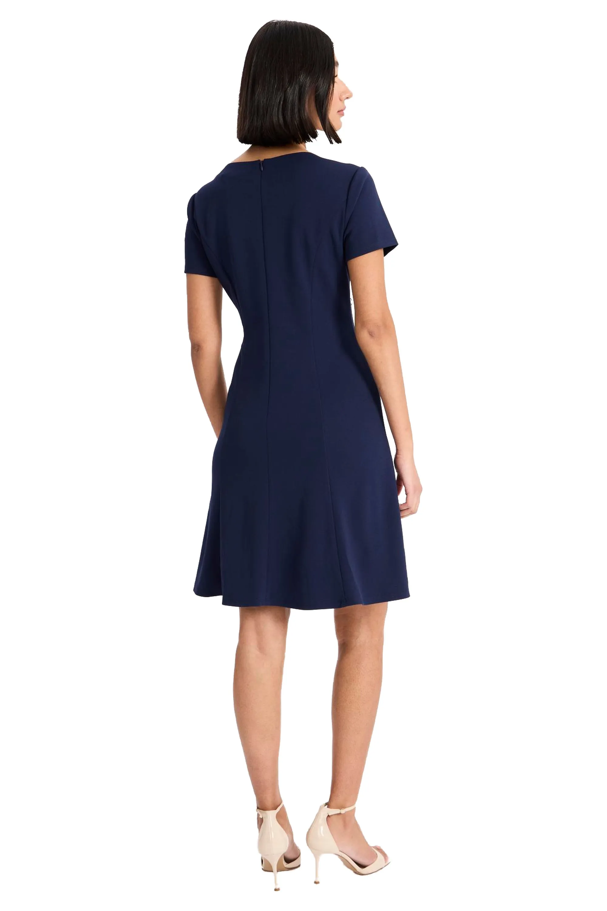 Elisa Short Sleeve Garment Detail Mini sold by Maggy London product image thumbnail 5