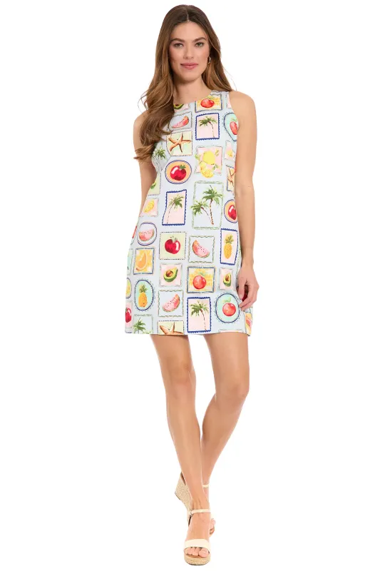 Dottie Cotton Shift Dress in Fruitopia made by Maggy London