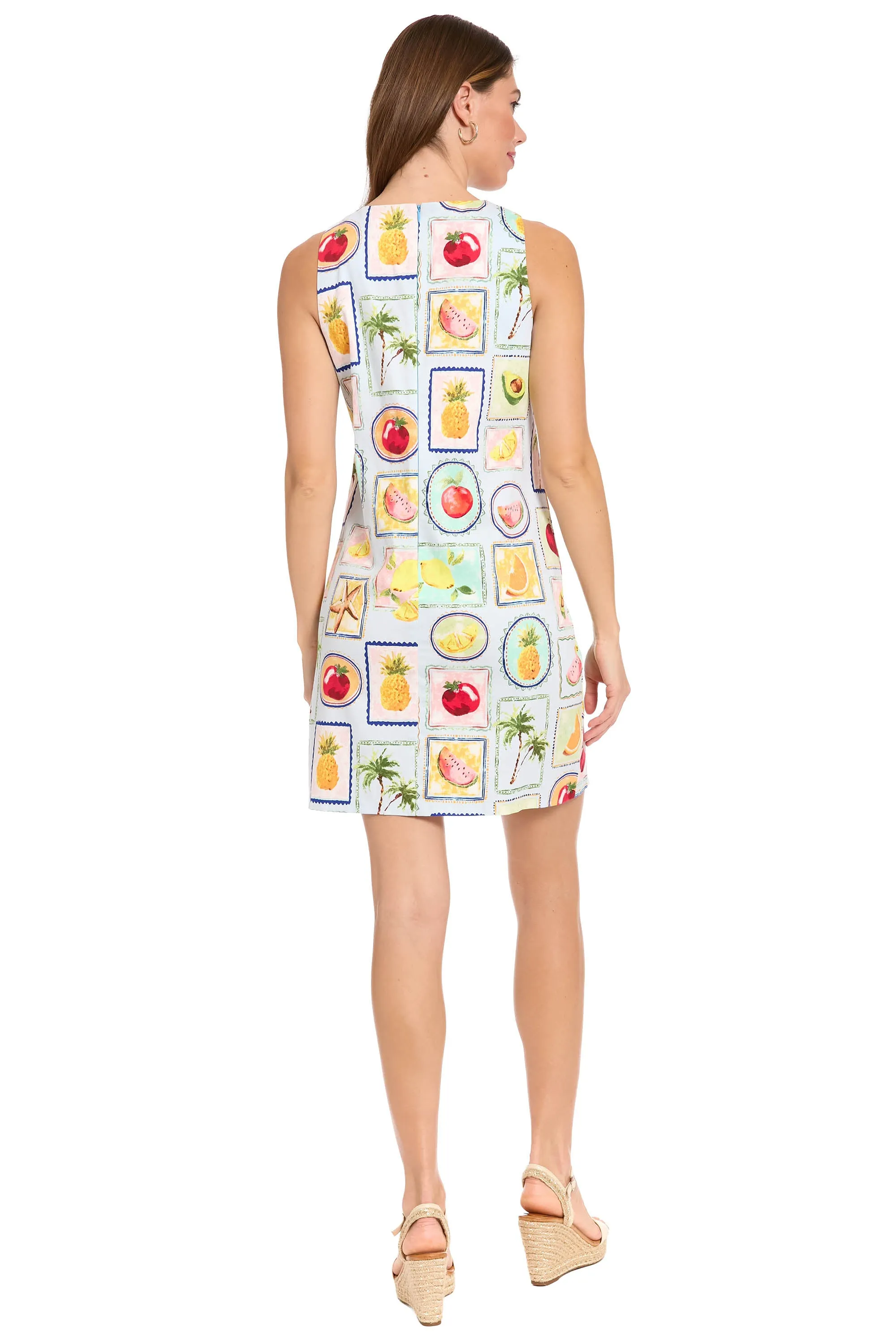 Dottie Cotton Shift Dress in Fruitopia sold by Maggy London product image thumbnail 3