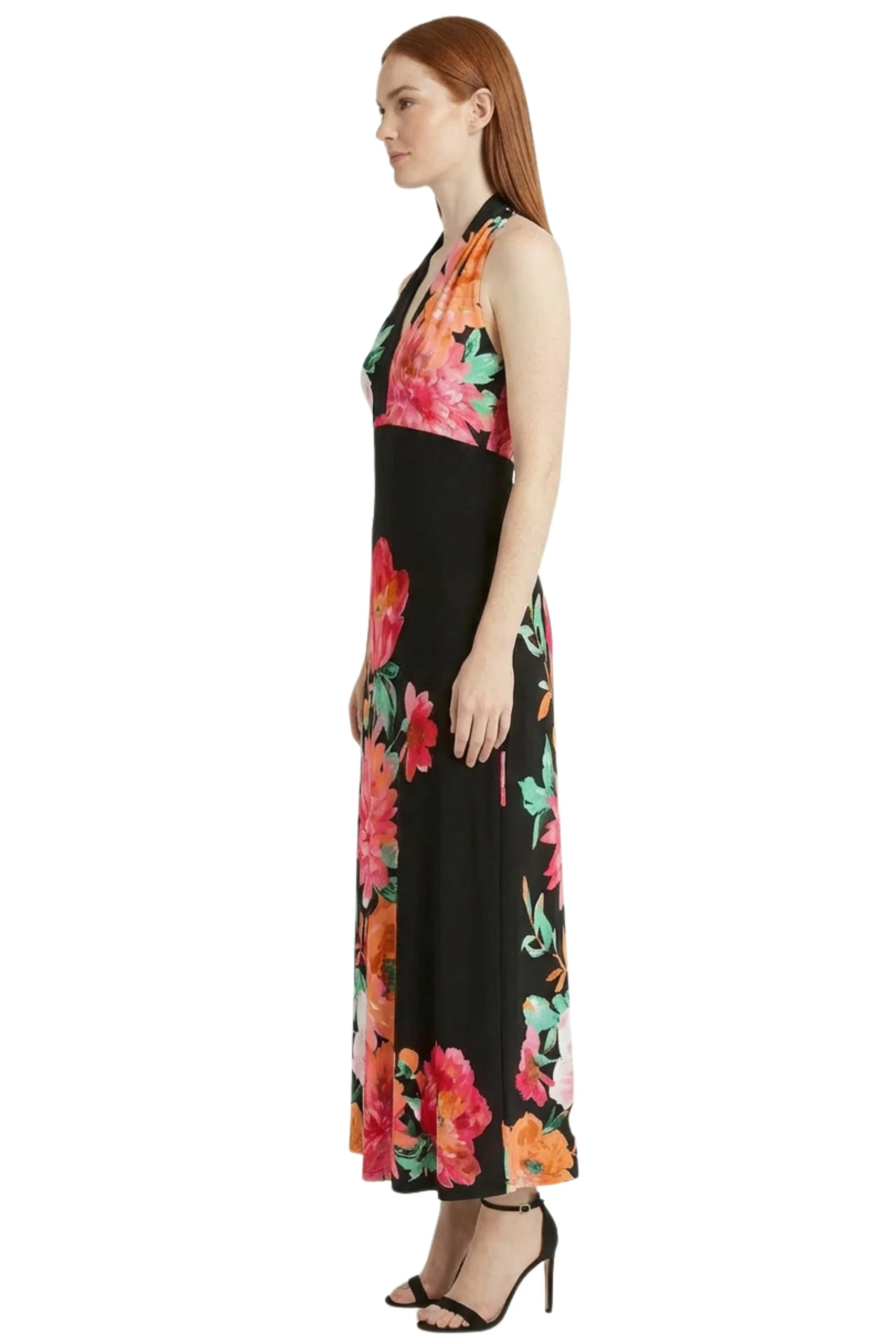 Zarina Halter V-Neck Maxi Dress sold by Maggy London product image thumbnail 3