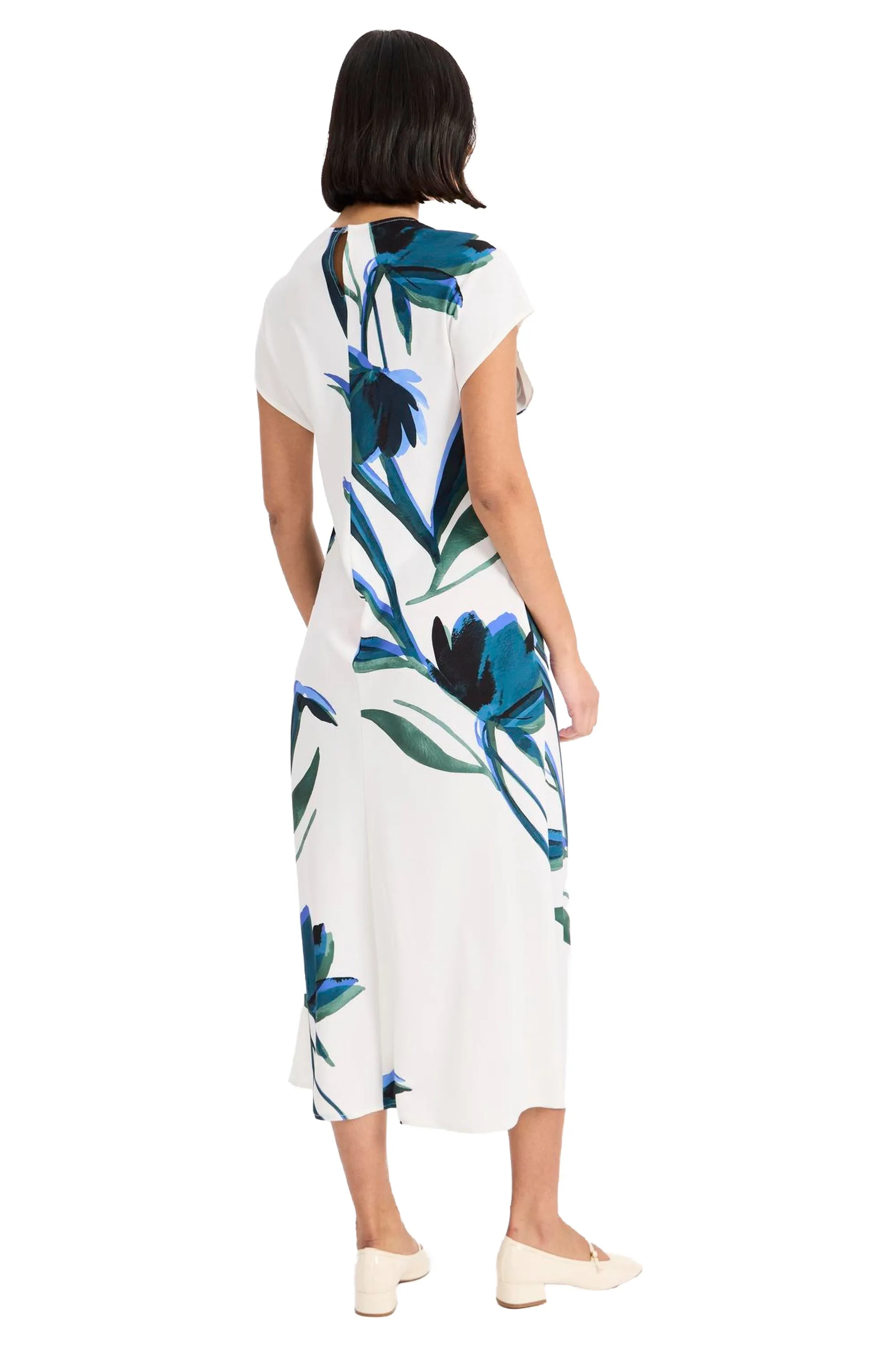 Sable Cap Sleeve Midi in Lotus Vine sold by Maggy London product image thumbnail 3