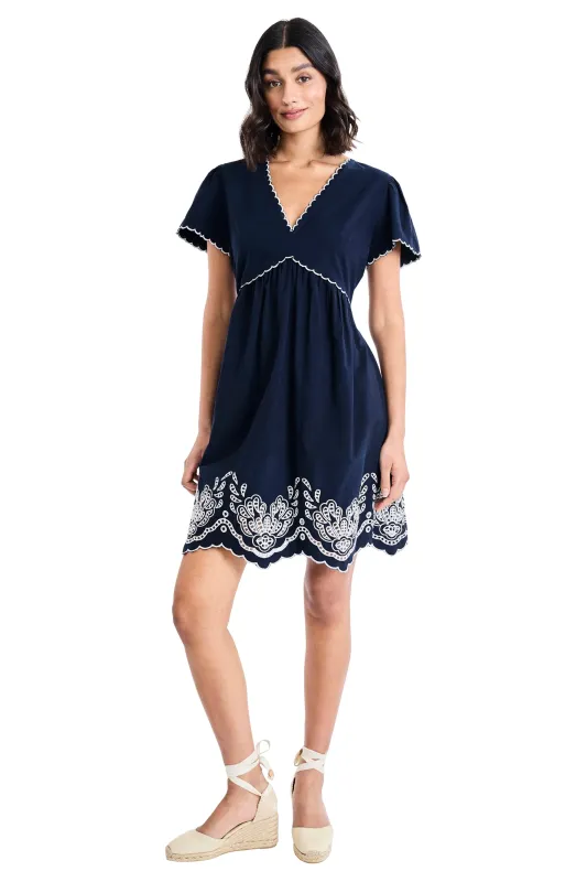 Althea Cotton Embroidered Sundress made by Maggy London