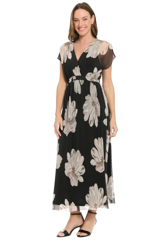 Diondra Empire Pleated Mesh Midi made by London Times