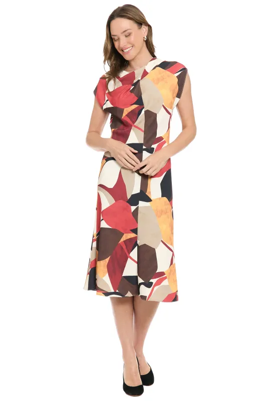 Jemmy Shoulder Twist Midi made by London Times