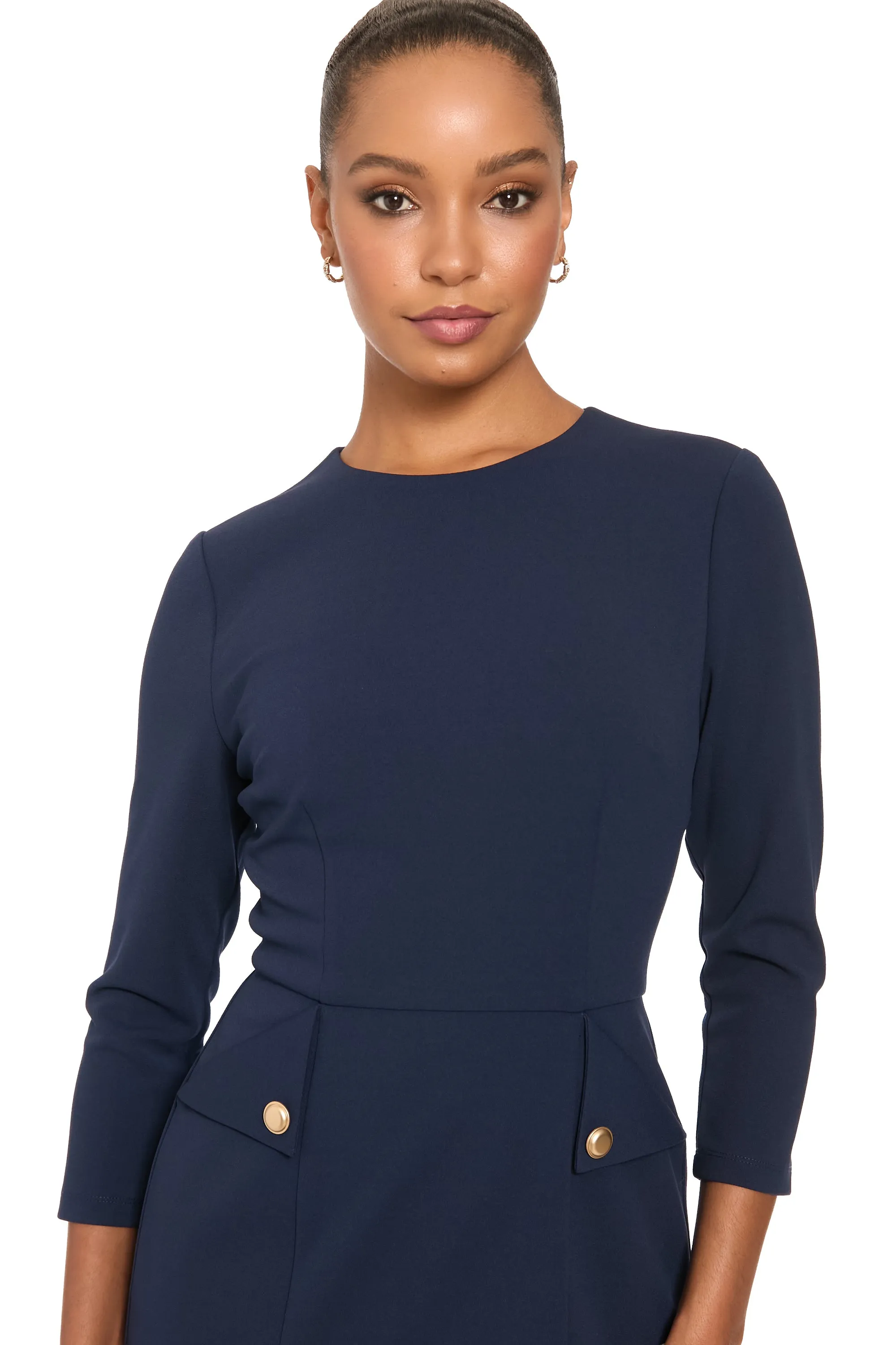 Filippa Dress in Scuba Crepe sold by Maggy London product image thumbnail 5