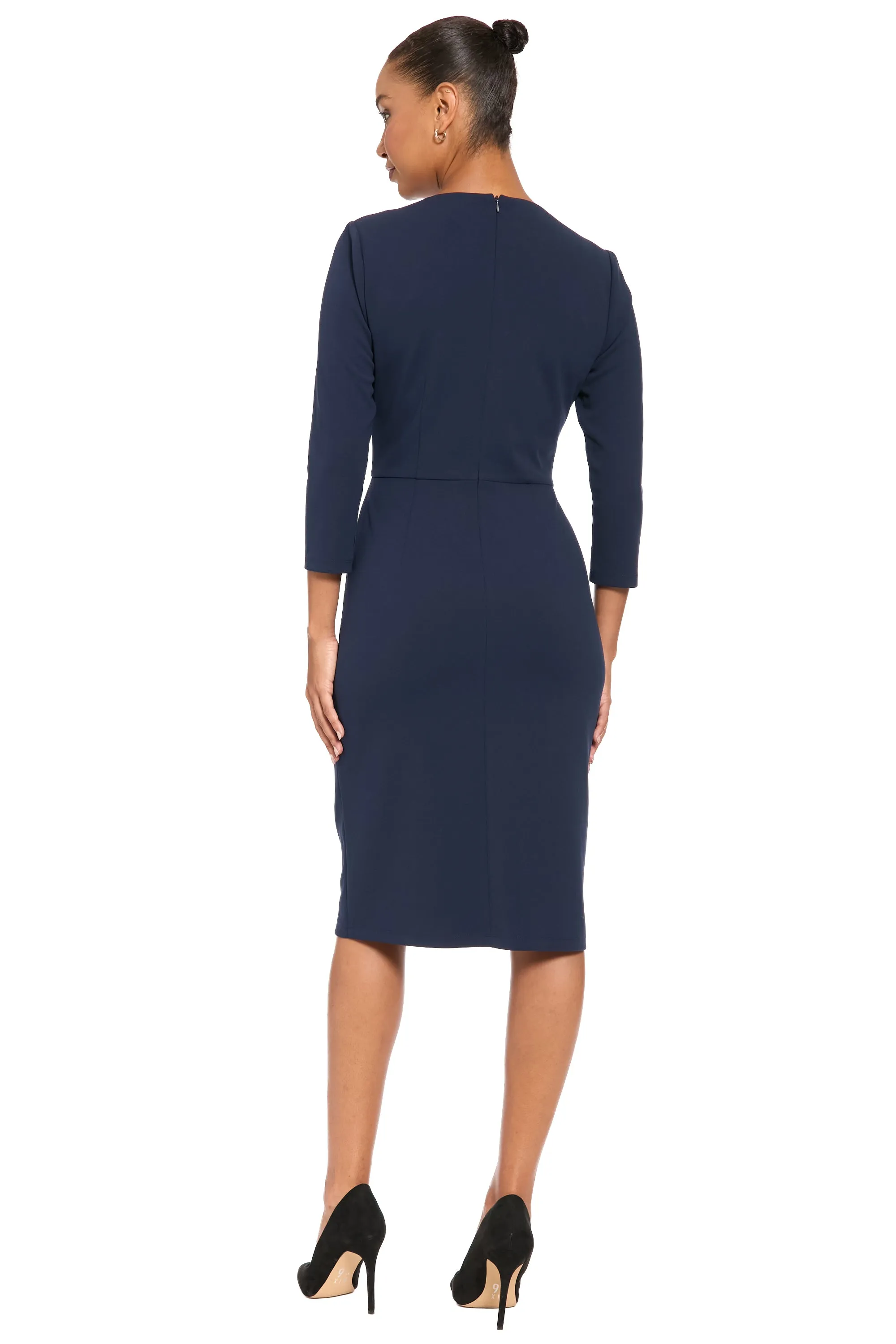 Filippa Dress in Scuba Crepe sold by Maggy London product image thumbnail 4