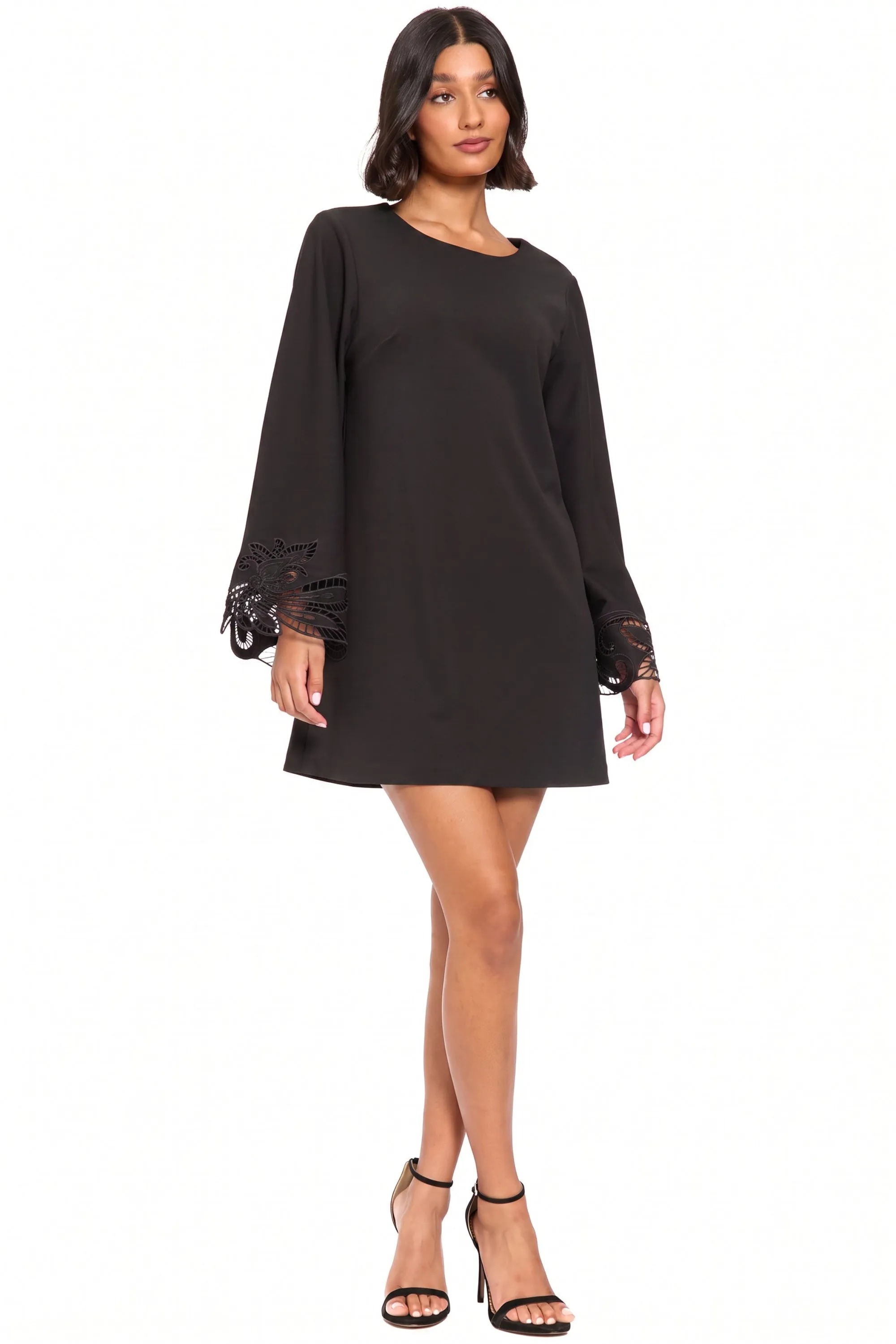 Sue A-Line Botanical with Lace Sleeves sold by Maggy London product image thumbnail 2