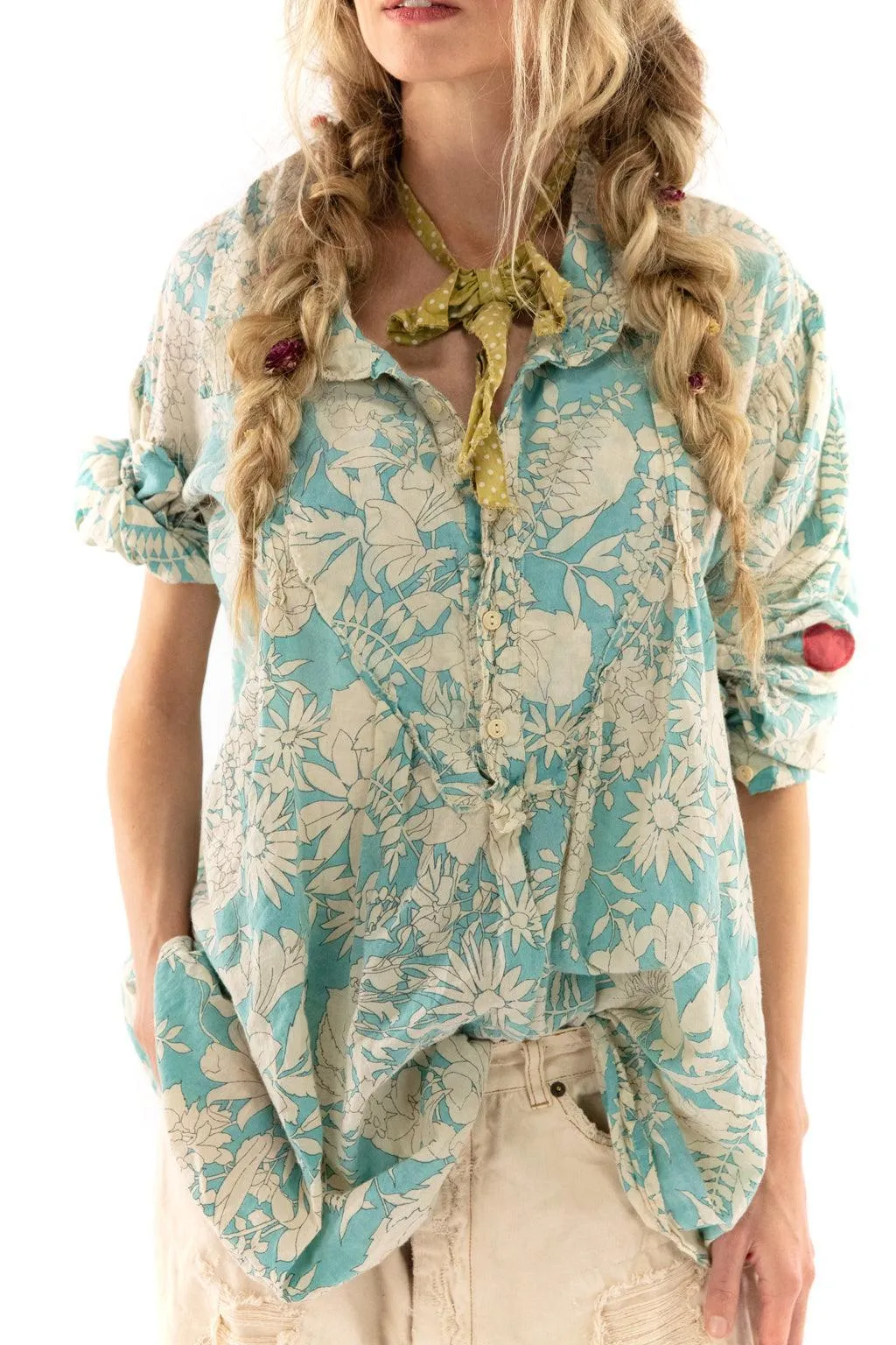 Block Print Tora Shirt sold by Magnolia Pearl product image thumbnail 3