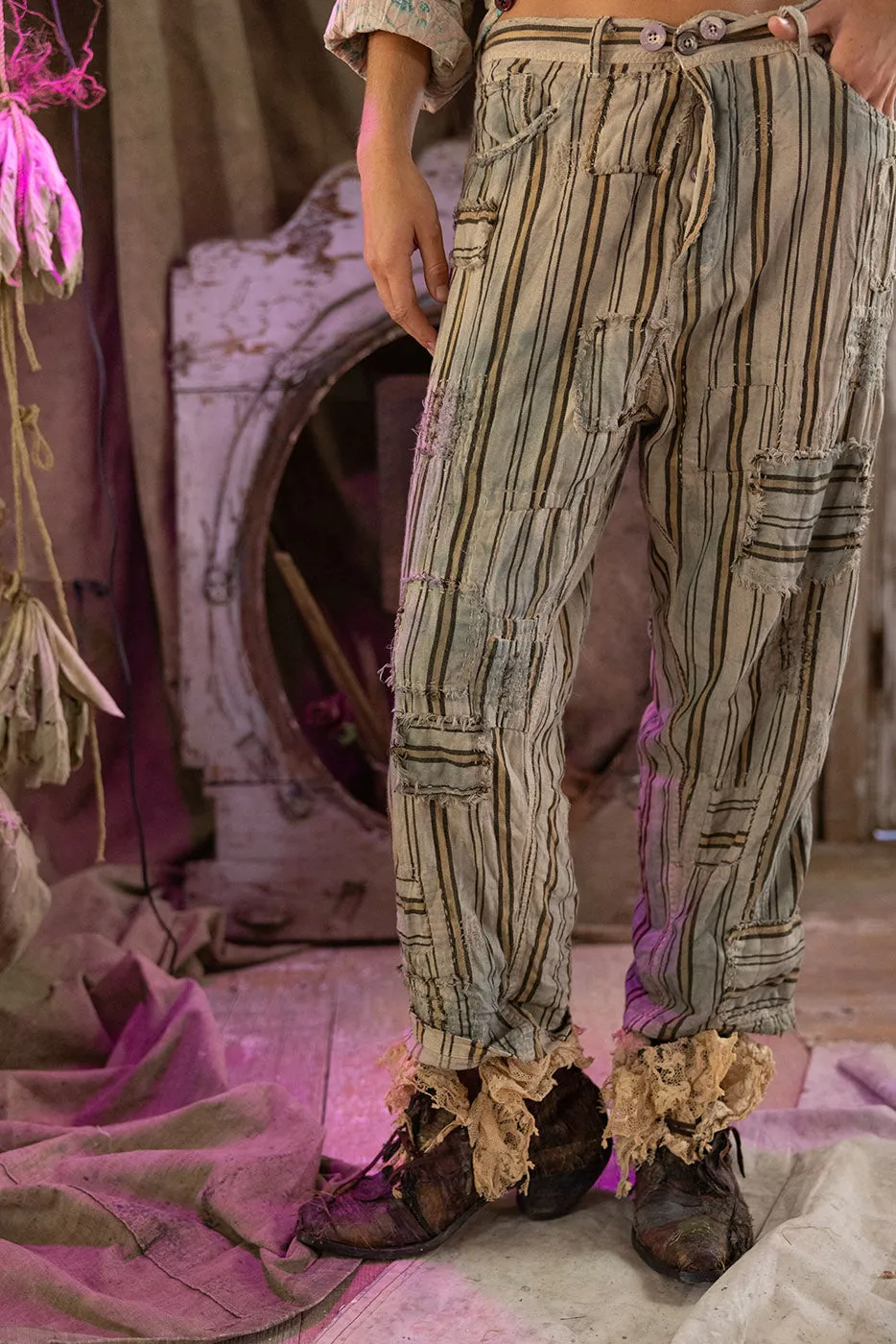 Striped Miner Pants sold by Magnolia Pearl product image thumbnail 5