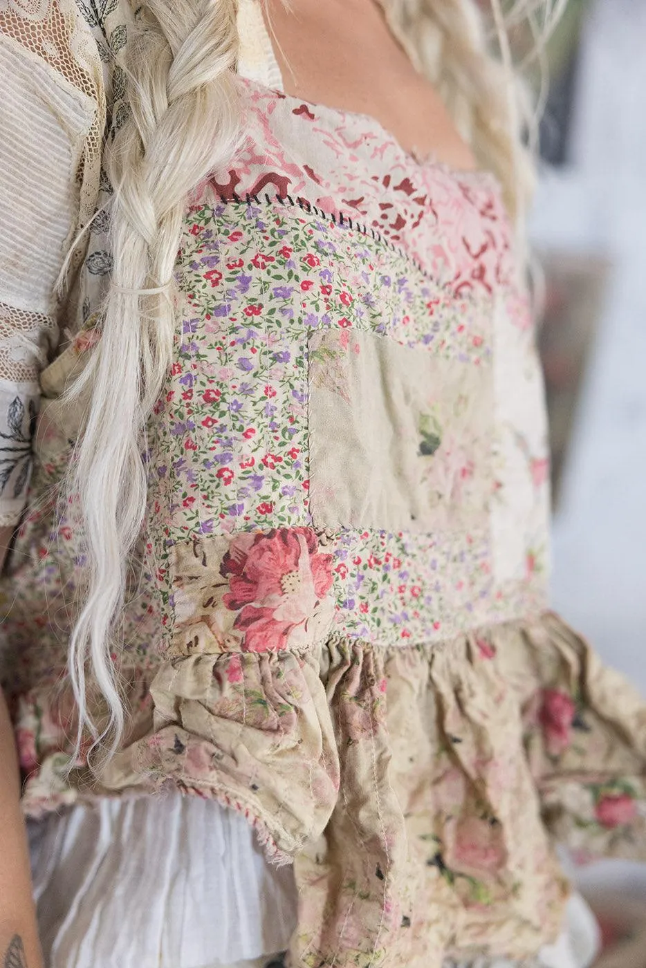 Quilted Patchwork Catalina Tank sold by Magnolia Pearl product image thumbnail 3