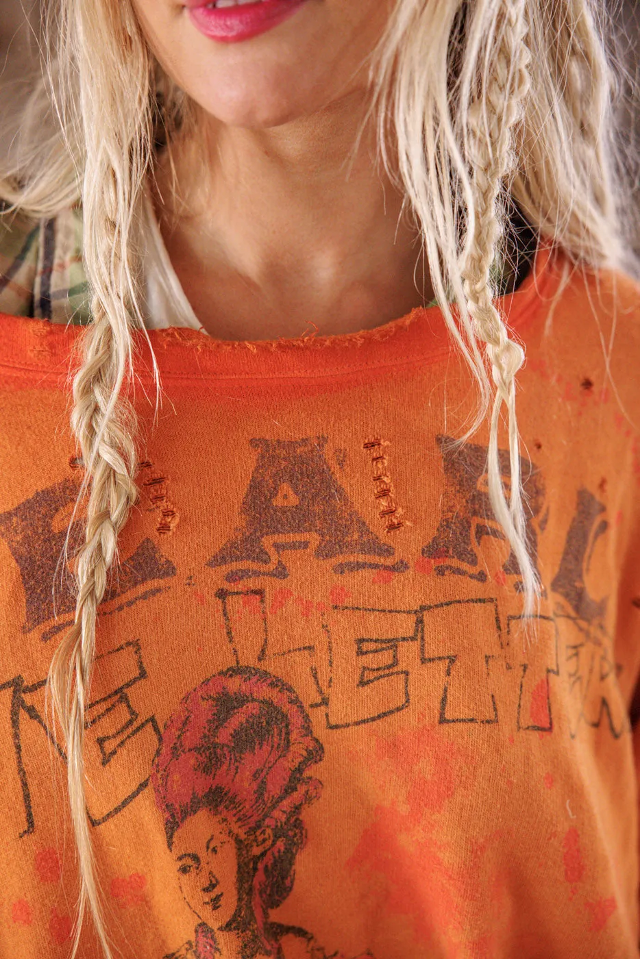 Mermaid Love Letters Vetiver Sweatshirt sold by Magnolia Pearl product image thumbnail 4