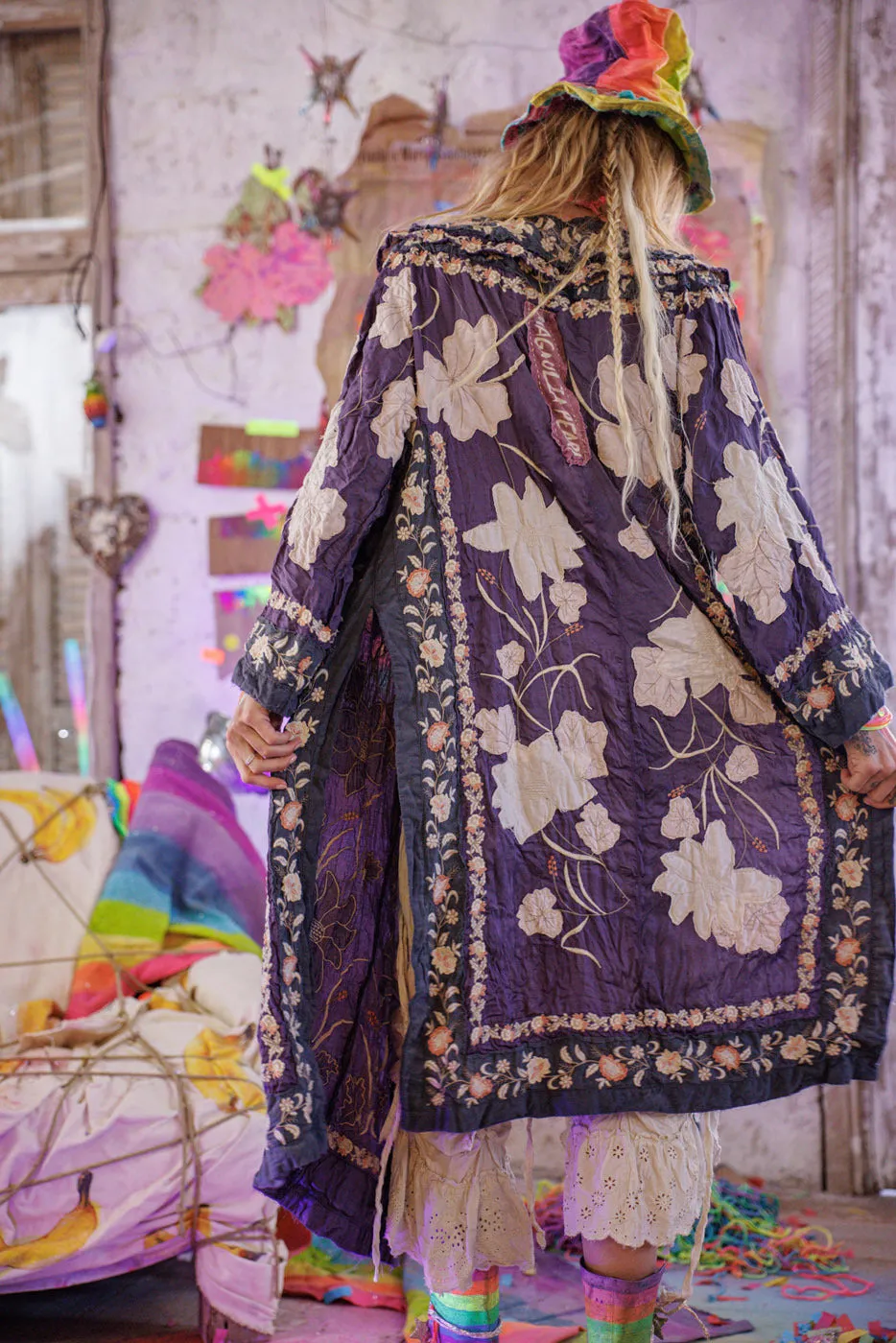 Floral Appliqué Danji Kimono sold by Magnolia Pearl product image thumbnail 4