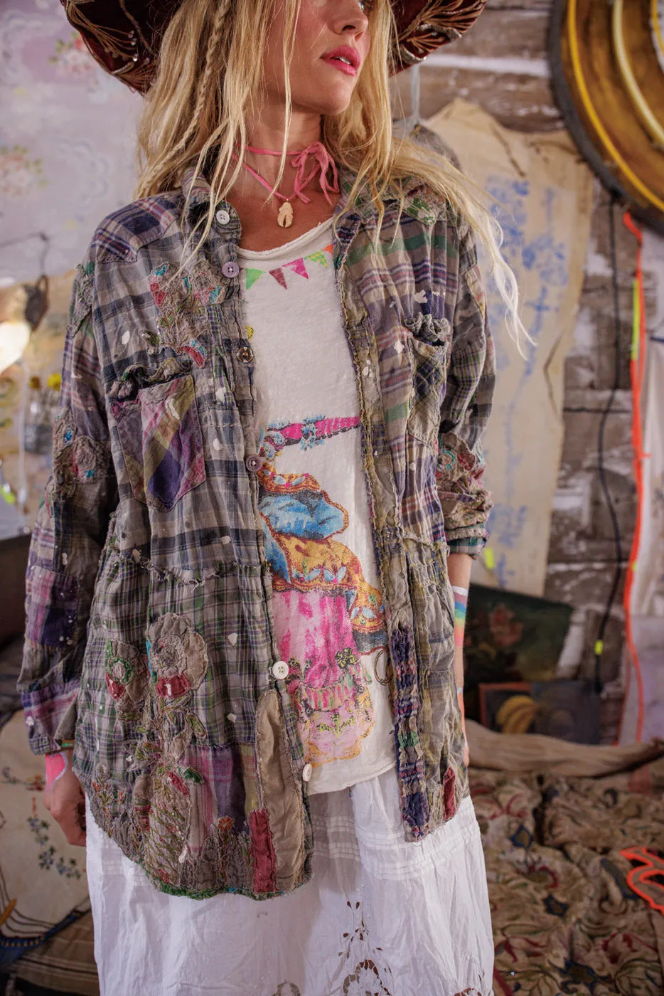 Appliqué Kelly Western Shirt sold by Magnolia Pearl