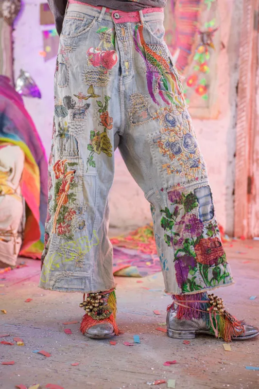 Peonies Dani Blues Denims sold by Magnolia Pearl