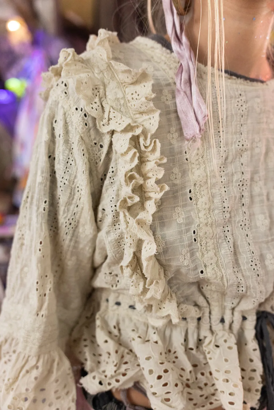 Eyelet Marburger Blouse sold by Magnolia Pearl product image thumbnail 4