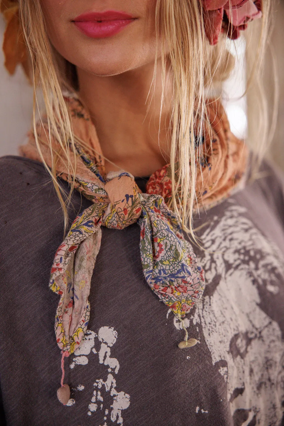 Agathe French Floral Scarf sold by Magnolia Pearl product image thumbnail 2