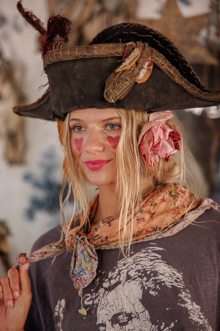 Agathe French Floral Scarf sold by Magnolia Pearl