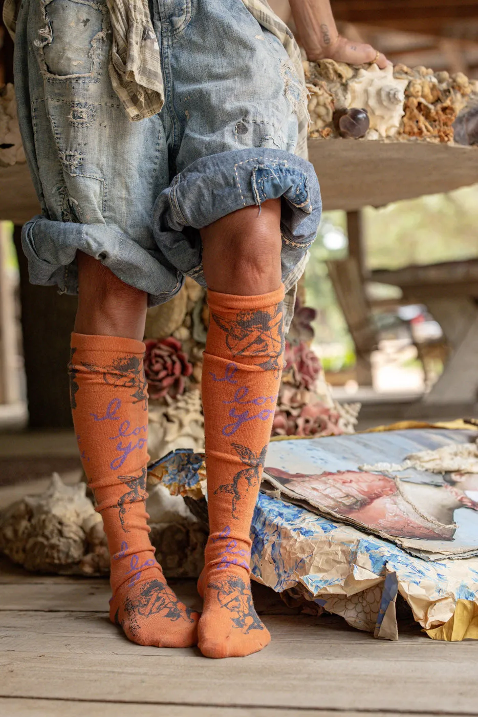 I Love You OTK Socks sold by Magnolia Pearl product image thumbnail 2